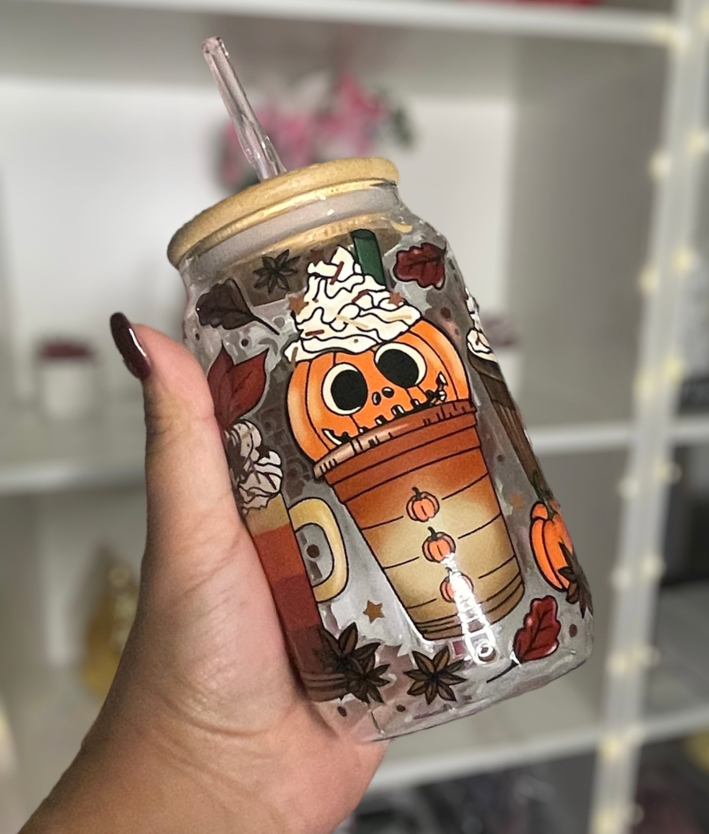 Halloween pumpkin cup 16oz